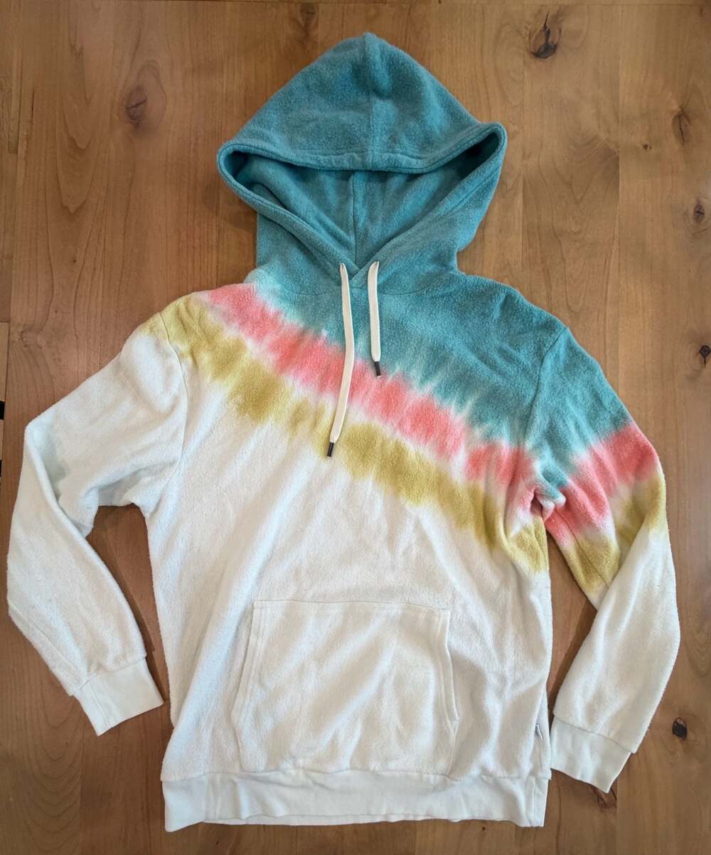 Feat x Kristin Cavallari BlanketBlend Retro Stripe Hoodie Sunset Lover Size L